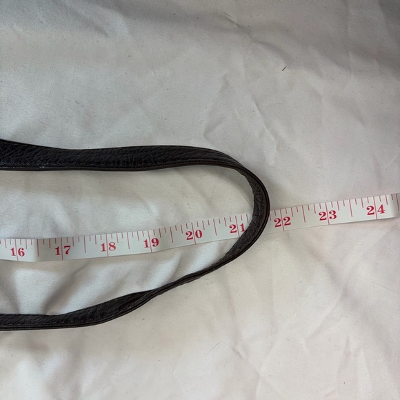 Fossil Classic Genuine Leather Satchel Crossbody Bag Brown - Picture 11 of 14